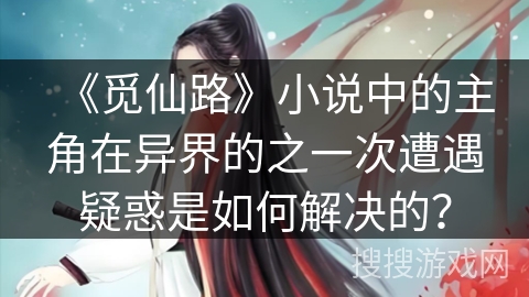 《觅仙路》小说中的主角在异界的之一次遭遇疑惑是如何解决的？
