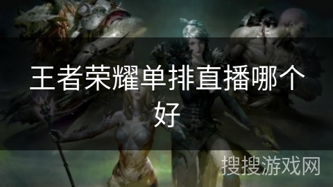 王者荣耀单排直播哪个好