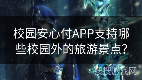 校园安心付APP支持哪些校园外的旅游景点？