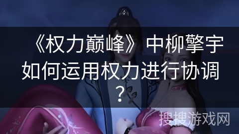 《权力巅峰》中柳擎宇如何运用权力进行协调？