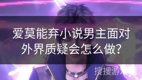 爱莫能弃小说男主面对外界质疑会怎么做？