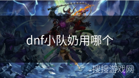 dnf小队奶用哪个