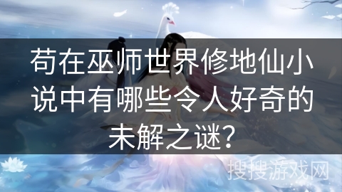 苟在巫师世界修地仙小说中有哪些令人好奇的未解之谜？