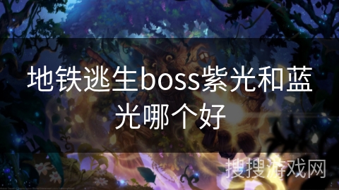 地铁逃生boss紫光和蓝光哪个好