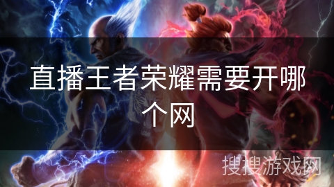 直播王者荣耀需要开哪个网