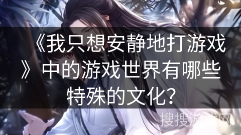 《我只想安静地打游戏》中的游戏世界有哪些特殊的文化？