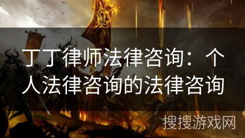 丁丁律师法律咨询：个人法律咨询的法律咨询