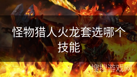 怪物猎人火龙套选哪个技能