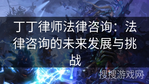 丁丁律师法律咨询：法律咨询的未来发展与挑战