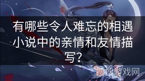 有哪些令人难忘的相遇小说中的亲情和友情描写？