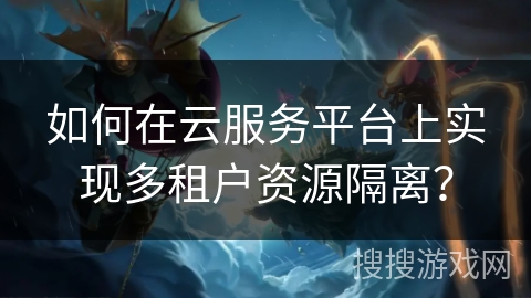 如何在云服务平台上实现多租户资源隔离？