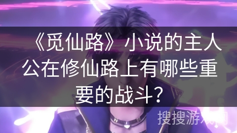 《觅仙路》小说的主人公在修仙路上有哪些重要的战斗？