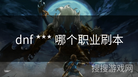 dnf *** 哪个职业刷本