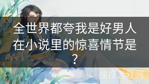 全世界都夸我是好男人在小说里的惊喜情节是？