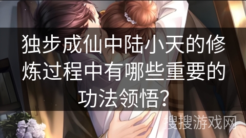 独步成仙中陆小天的修炼过程中有哪些重要的功法领悟？