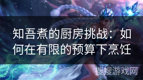 知吾煮的厨房挑战：如何在有限的预算下烹饪