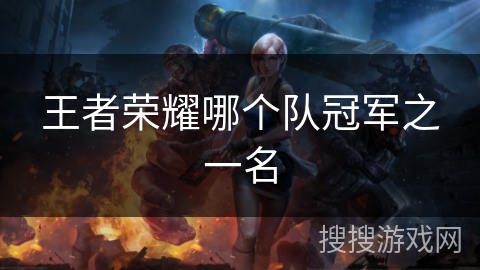 王者荣耀哪个队冠军之一名