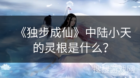 《独步成仙》中陆小天的灵根是什么？