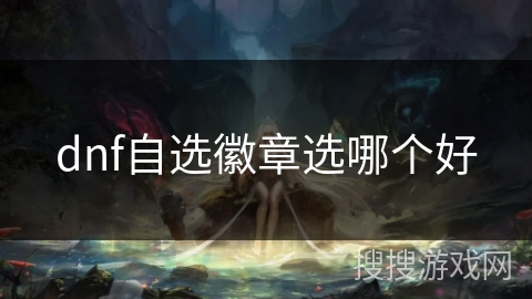 dnf自选徽章选哪个好