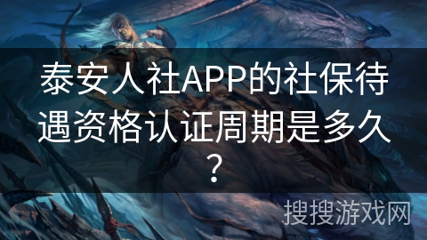 泰安人社APP的社保待遇资格认证周期是多久？