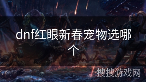dnf红眼新春宠物选哪个