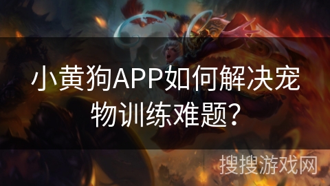 小黄狗APP如何解决宠物训练难题? 小黄狗APP如何解决宠物训练难题?