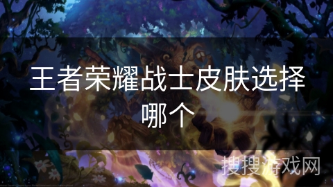 王者荣耀战士皮肤选择哪个