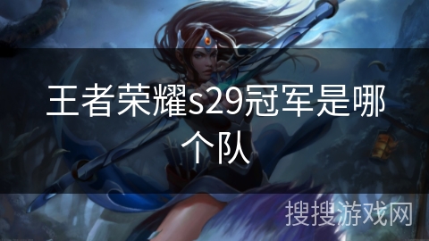 王者荣耀s29冠军是哪个队