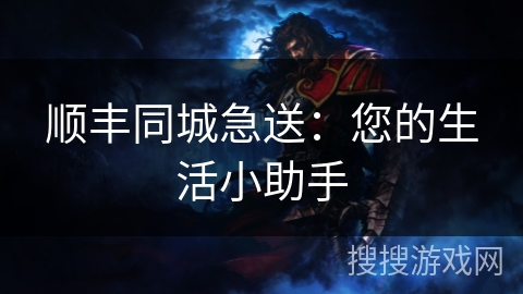 顺丰同城急送：您的生活小助手