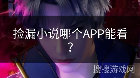捡漏小说哪个APP能看？