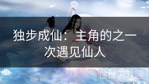独步成仙：主角的之一次遇见仙人