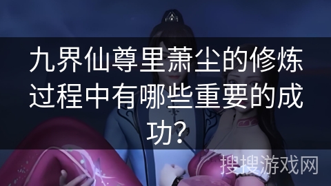 九界仙尊里萧尘的修炼过程中有哪些重要的成功？