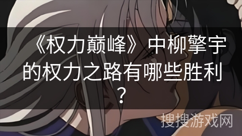 《权力巅峰》中柳擎宇的权力之路有哪些胜利？