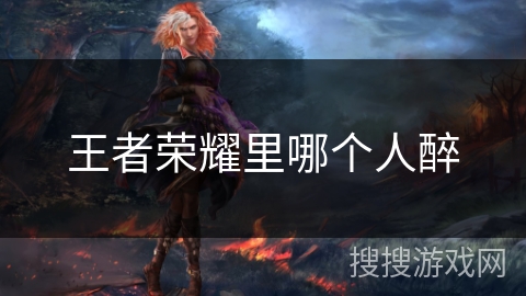 王者荣耀里哪个人醉