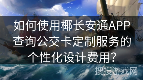 如何使用椰长安通APP查询公交卡定制服务的个性化设计费用？
