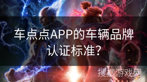 车点点APP的车辆品牌认证标准？