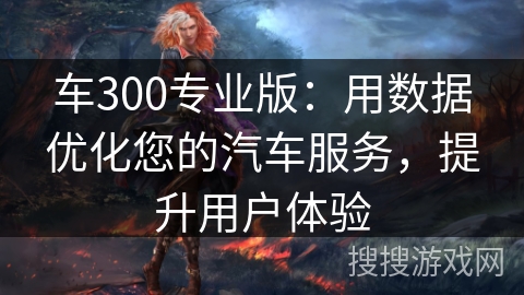车300专业版:用数据优化您的汽车服务,提升用户体验 车300专业版:用数据优化您的汽车服务,提升用户体验