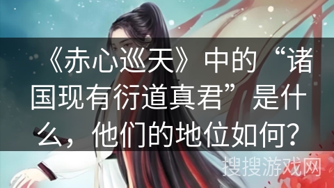 《赤心巡天》中的“诸国现有衍道真君”是什么，他们的地位如何？