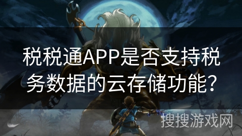 税税通APP是否支持税务数据的云存储功能？