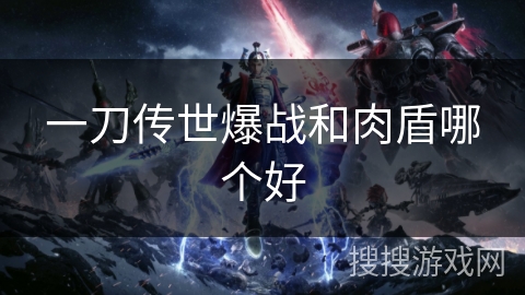 一刀传世爆战和肉盾哪个好