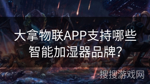 大拿物联APP支持哪些智能加湿器品牌？
