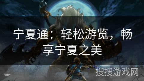 宁夏通：轻松游览，畅享宁夏之美