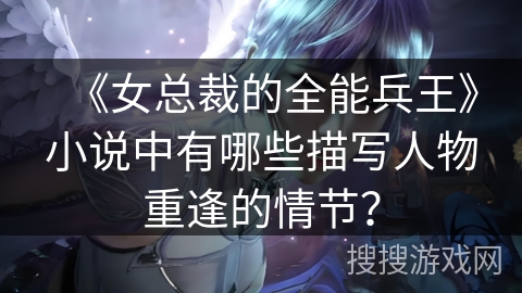 《女总裁的全能兵王》小说中有哪些描写人物重逢的情节？