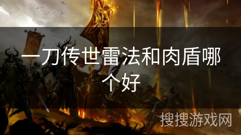 一刀传世雷法和肉盾哪个好
