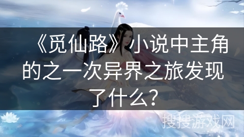 《觅仙路》小说中主角的之一次异界之旅发现了什么？