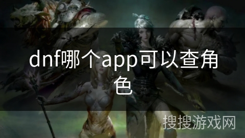 dnf哪个app可以查角色