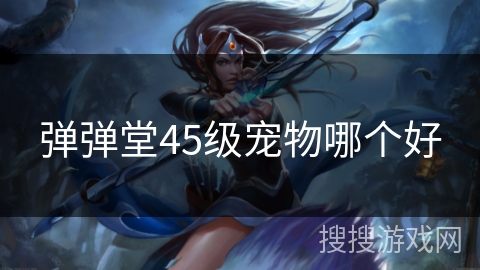 弹弹堂45级宠物哪个好