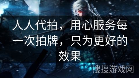 人人代拍，用心服务每一次拍牌，只为更好的效果