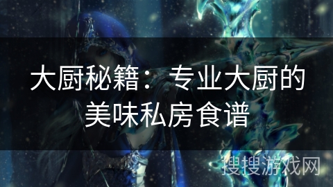 大厨秘籍：专业大厨的美味私房食谱
