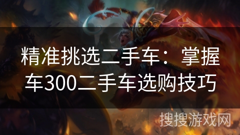 精准挑选二手车：掌握车300二手车选购技巧